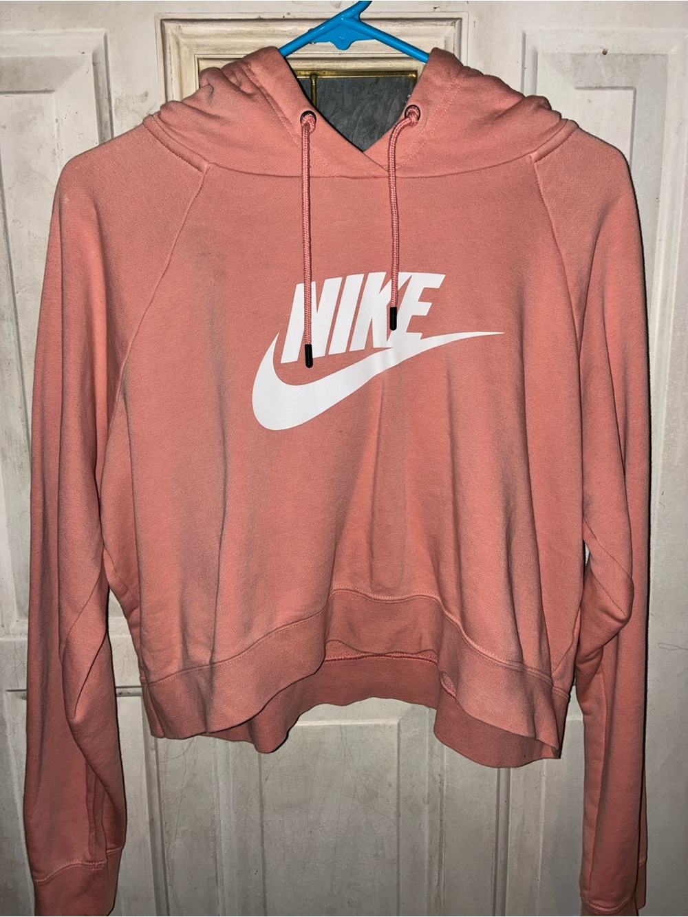 Nike Women’s Pink Coral Logo Hoodie